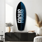 Focus Typography Split Motivational Glass Wall Art.