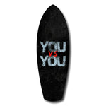 You vs You Grunge Motivational Glass Wall Art.