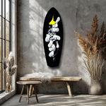Anime Fighter Bandage Hands Manga Glass Wall Art.