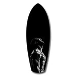 Bodybuilder Roar Triumph Black White Glass Wall Art.