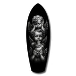 Three Wise Cherubs See Hear Speak No Evil Glass Wall Art.