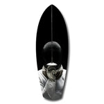 Fencer Mask Sword Athletic Glass Wall Art.
