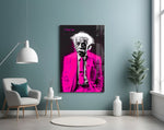 Genius Physicist Glass Wall Art || Designer Collection