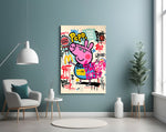 Urban Peppa Glass Wall Art || Designer Collection