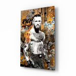 MMA Fighter Glass Wall Art || Designer Collection