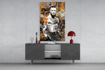 MMA Fighter Glass Wall Art || Designer Collection