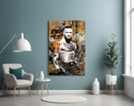 MMA Fighter Glass Wall Art || Designer Collection
