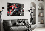 Comic Hero Squad Glass Wall Art || Designer Collection