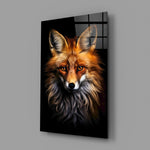 Eyes of the Fox Glass Wall Art || Designer Collection
