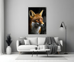 The Secret of the Fox Glass Wall Art || Designer Collection