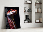 Eyes of the Fiery Serpent Glass Wall Art || Designer Collection