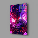Warrior Furious Spirit Glass Wall Art || Designer Collection
