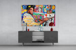 Neo-Expressionist Street Art Glass Wall Art || Designer Collection