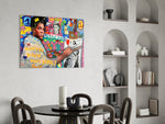 Neo-Expressionist Street Art Glass Wall Art || Designer Collection