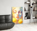 Lemony Dreams Glass Wall Art || Designer Collection