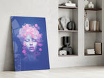 Pink Bubbles Glass Wall Art || Designer Collection