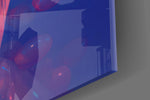 Pink Bubbles Glass Wall Art || Designer Collection