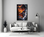 The Fire Within Glass Wall Art || Designer Collection