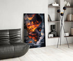 The Fire Within Glass Wall Art || Designer Collection