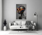 Faces of Colors Glass Wall Art || Designer Collection