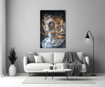 The Shining Mind of Aurelius Glass Wall Art || Designer Collection