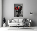 Faces of Colors Glass Wall Art || Designer Collection