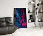 Neon Leopard Glass Wall Art || Designer Collection