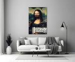 Modern Mona Lisa Glass Wall Art || Designer Collection