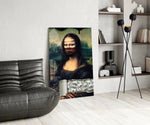 Modern Mona Lisa Glass Wall Art || Designer Collection