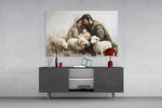 Holy Presence Glass Wall Art || Designer Collection