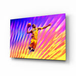 Basketball Legend Glass Wall Art || Designer Collection