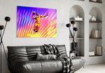 Basketball Legend Glass Wall Art || Designer Collection