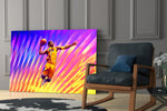 Basketball Legend Glass Wall Art || Designer Collection