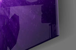 Los Angeles Lakers: Purple Flash Glass Wall Art || Designer Collection