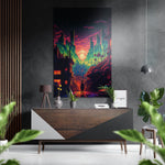 Naar de zonsondergang – Dibond Schilderij