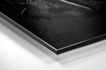 Rokende man in platte pet noir – Dibond Schilderij