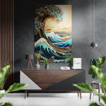 Golven en bergen – Dibond Schilderij