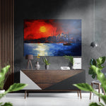 Zonsondergang in Istanbul – Dibond Schilderij