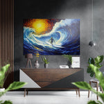 Door de golven – Dibond Schilderij