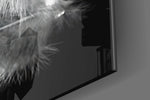 Feather Glass Wall Art.