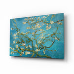 White Flowers Glass Wall Art.