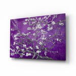 White Flowers Glass Wall Art.
