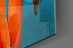 Flamingos Glass Wall Art.