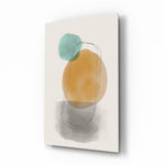 Abstract Shapes Glass Wall Art.