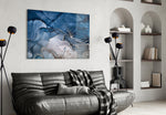 Abstract Depth Glass Wall Art.