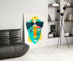 Illustration Glass Wall Art.
