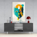 Illustration Glass Wall Art.