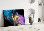 Abstract Depth Glass Wall Art.