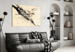 Abstract Glass Wall Art.