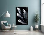 Feather Glass Wall Art.